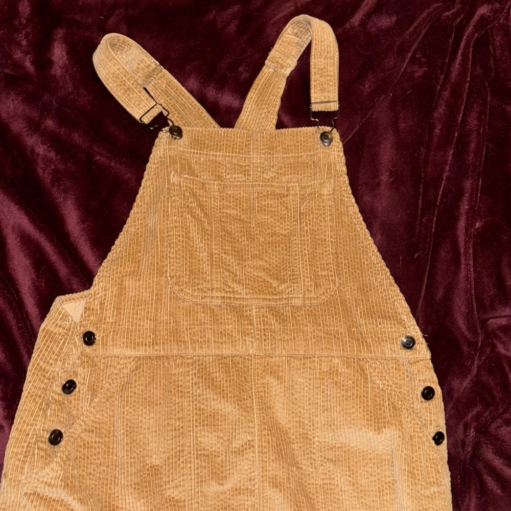 NWOT Wild Fable overall dress || size medium brown corduroy